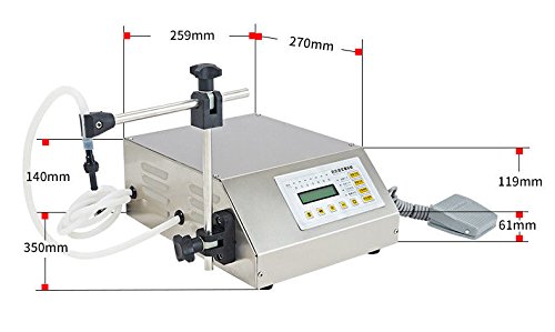 Automatic Digital Liquid Filling Machine for Beverages, Water, Milk & Oil - 5-3500ml Precision Bottle/Vial Filler with LCD Display | Perfect for Small Business, Homebrew & DIY Cosmetic Production