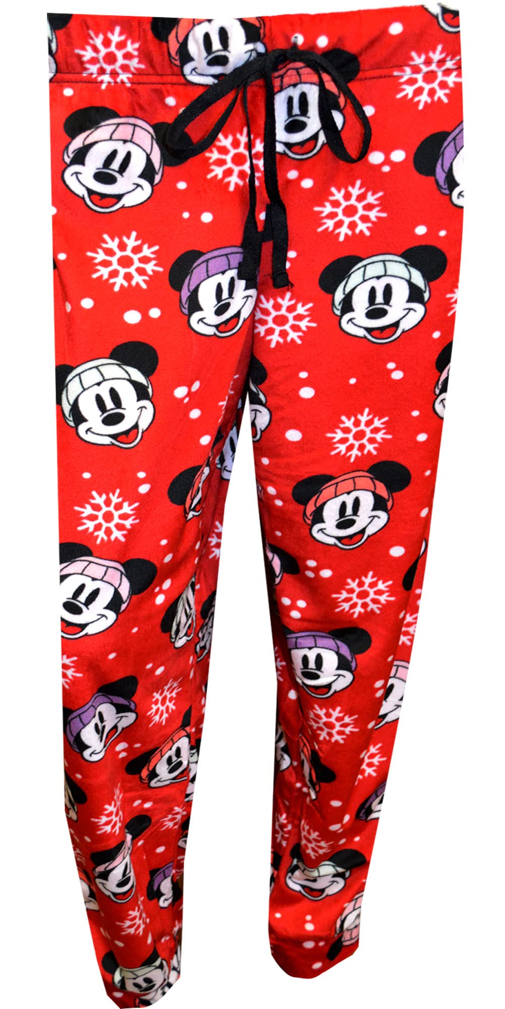Minnie Mouse Women's Cozy Flannel Sleep Pants | Soft Lounge Pajama Bottoms with Elastic Waist | Perfect for Disney Fans, Sleepovers & Relaxing at Home