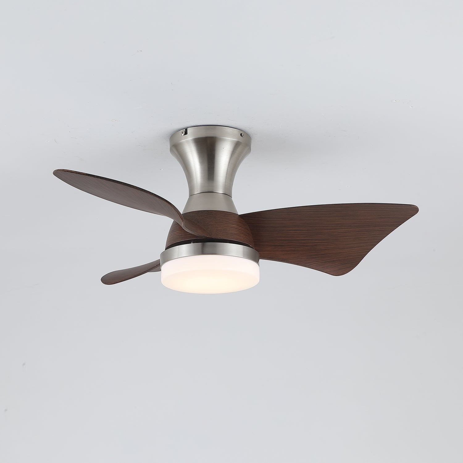 Breeze Lux Ceiling Fan Light with Remote Control - 52 Inch Modern Flush Mount Fan for Bedroom, Living Room - Energy Efficient Quiet DC Motor - Perfect for Home Cooling and Air Circulation