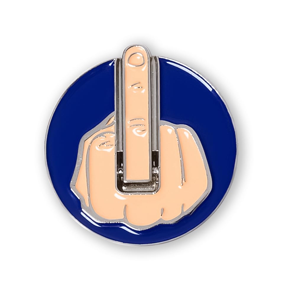 Funny ZEETY Middle Finger Golf Ball Marker - Hilarious Golf Accessories for Men & Women | Perfect Golf Gag Gift for Friends, Tournaments & Golf Parties