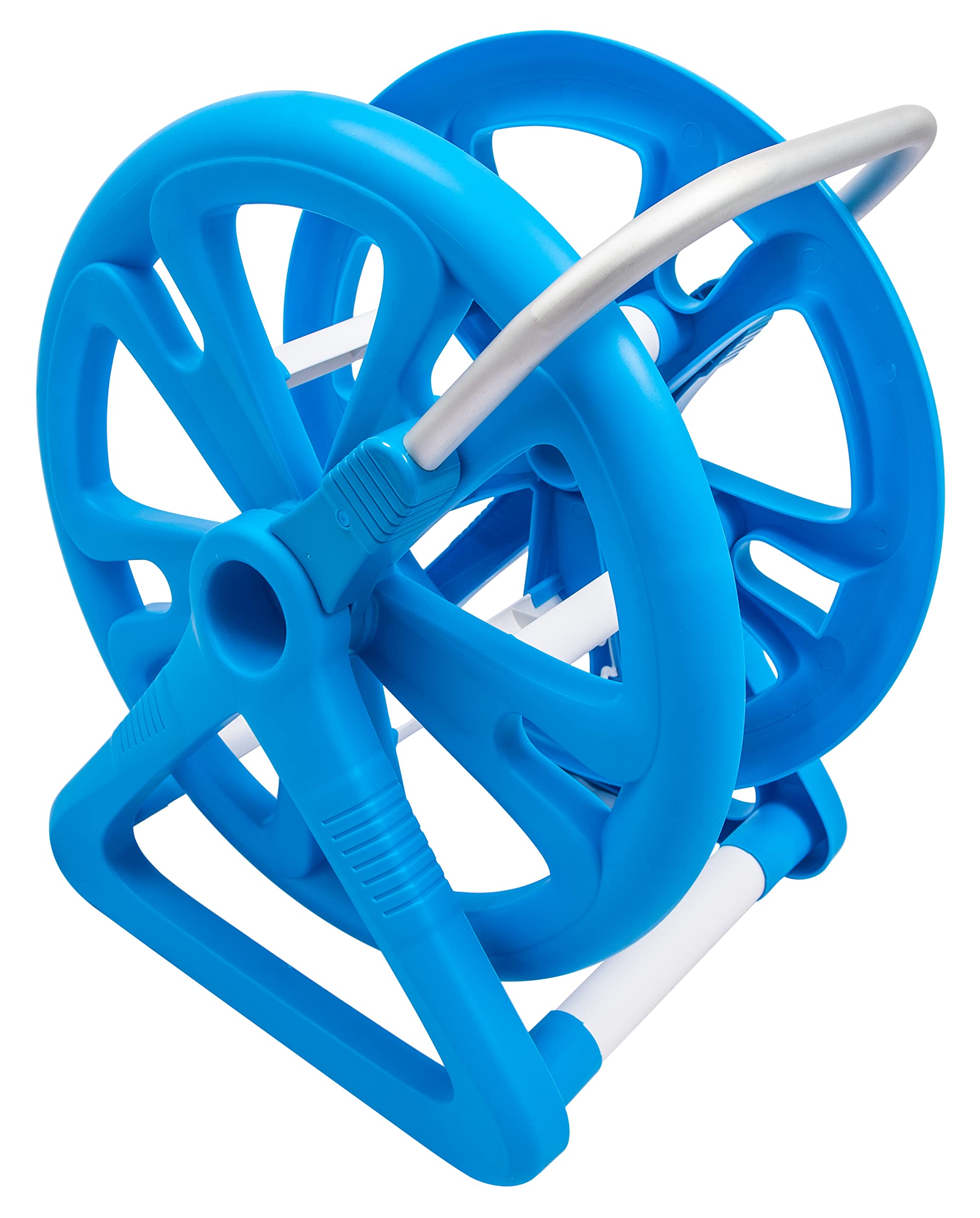 Portable Pool Vacuum Hose Reel 42ft - Aluminum Handle for Easy Storage & Cleaning