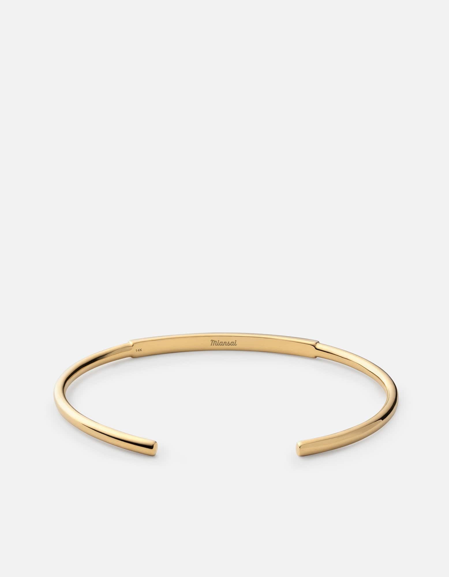 Gold Polished ID Cuff Bracelet - Elegant and Stylish Jewelry for Women, Perfect for Parties, Weddings, and Everyday Wear