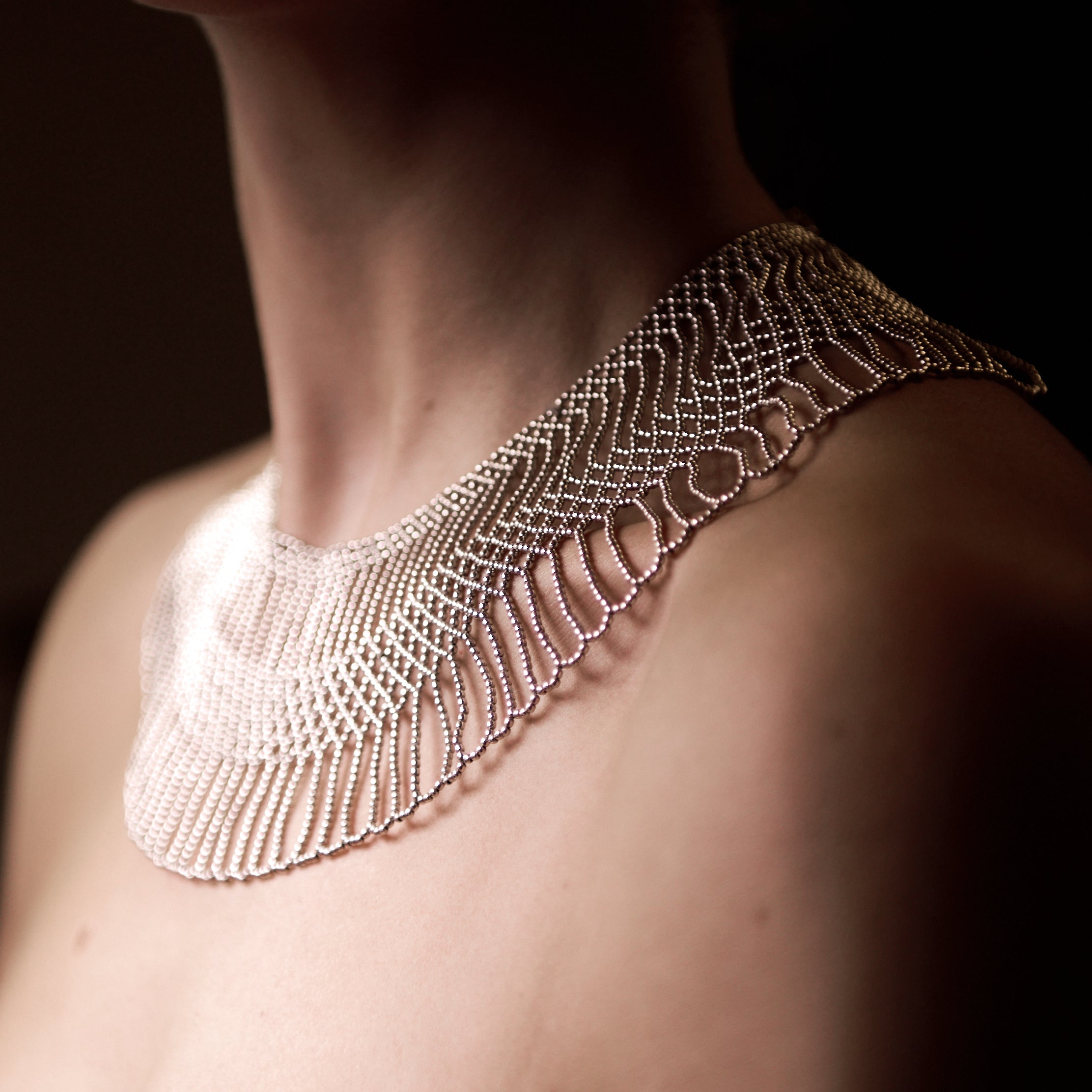 Elegant Silver Collier Tapistelar Necklace - Perfect for Weddings, Parties & Special Occasions