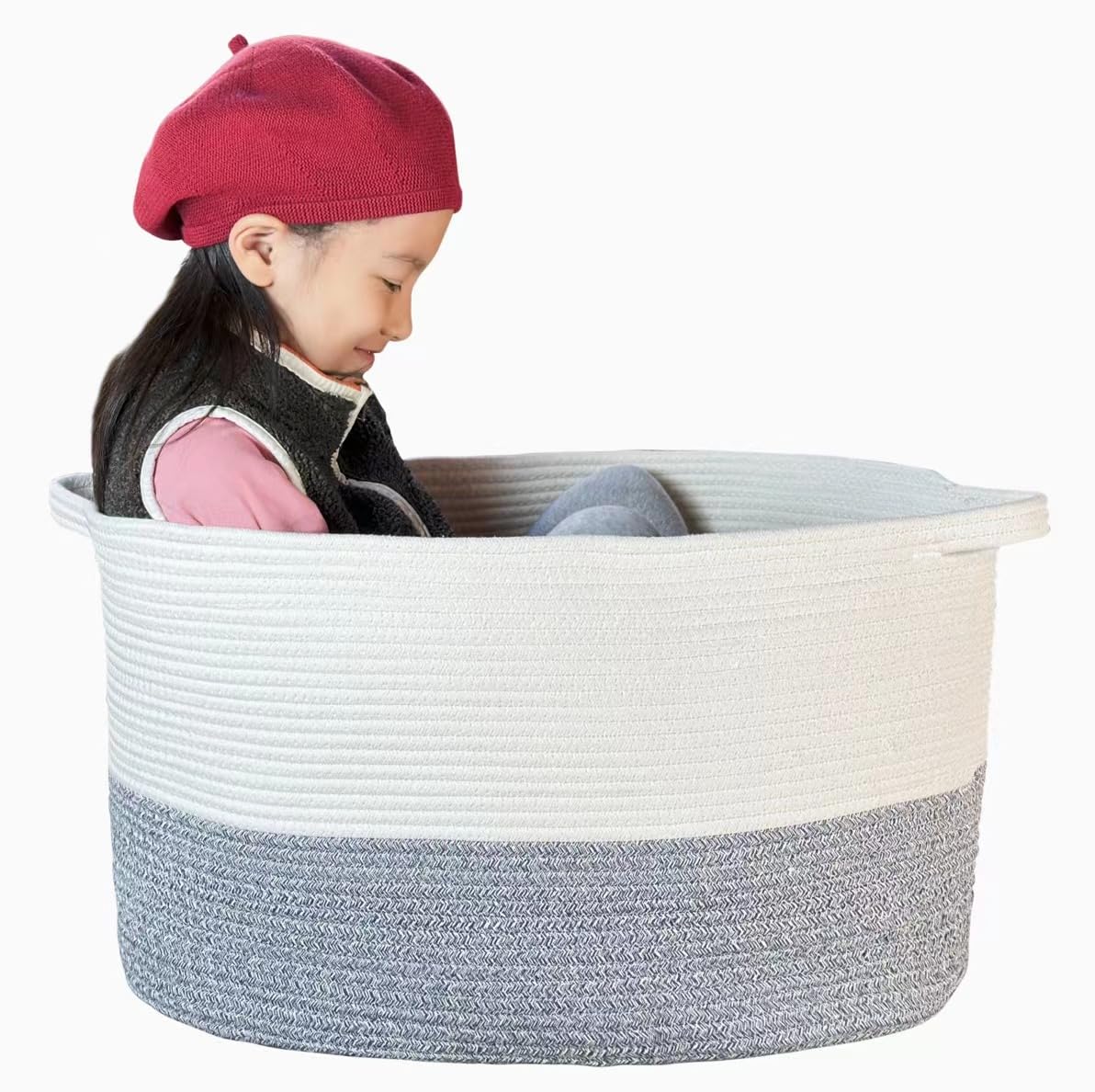 XXX Large Woven Rope Storage Basket (23
