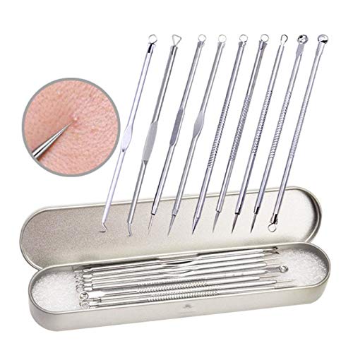 Professional Stainless Steel Acne Needle Kit - Double Head Blackhead & Blemish Remover Tool for Face Skin Care | Acne Treatment, Pore Cleansing, Beauty Essentials (Great for Home Spa & Skincare Routine)