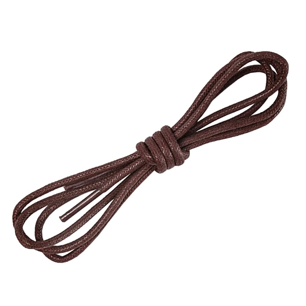 Premium Waxed Round Shoelaces for Oxford, Dress & Canvas Shoes - Durable Wax Coating Unisex Shoe Strings - Perfect for Formal Wear, Sneakers & Casual Outfits