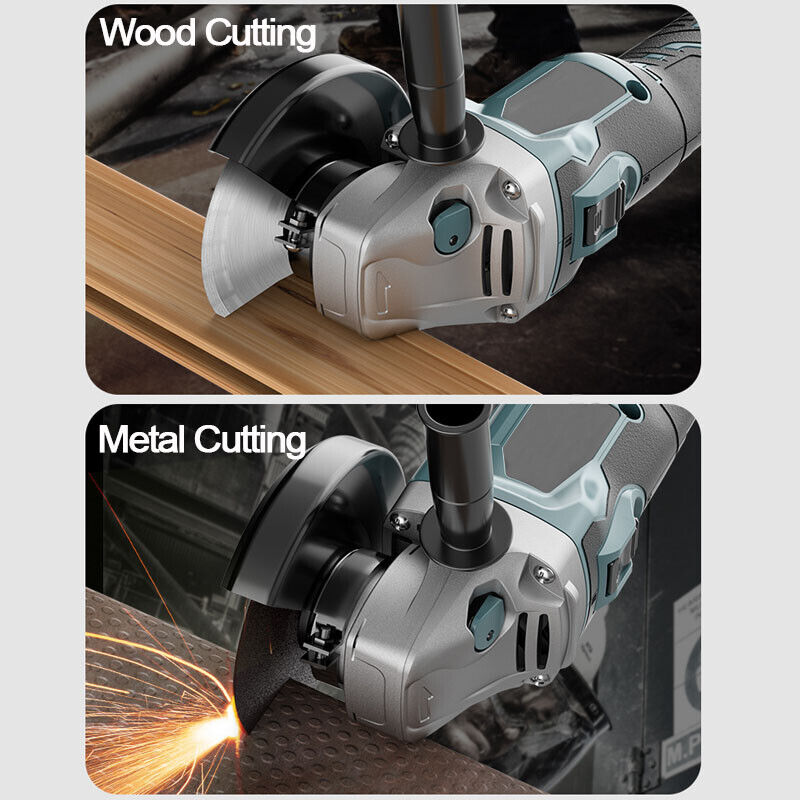 125mm Brushless Angle Grinder - Cordless Cutting & Polishing Tool for Makita 18V Battery - Perfect for Metalworking, Wood Cutting & DIY Projects