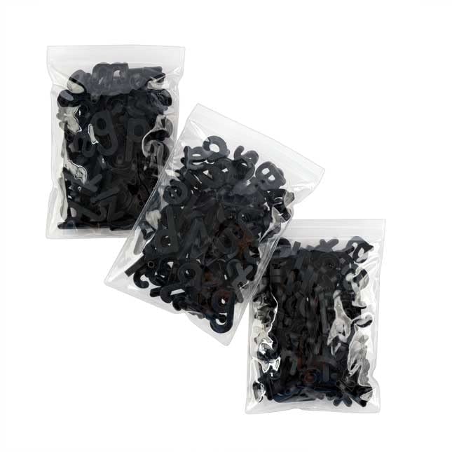 Magnetic Dry Erase Boards with Black Plastic Letters - 6 Student Pack for Classroom Learning, Homeschooling & Interactive Activities