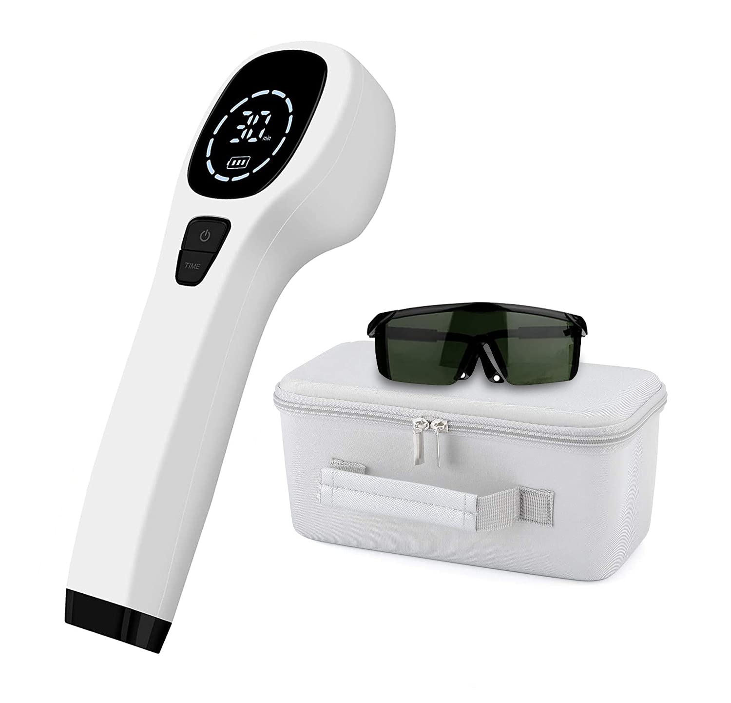 YJT Cold Laser Therapy Device - Red Light Therapy for Pain Relief, Joint & Muscle Pain Relief, 12x650nm & 2x808nm Infrared Light - Home Use for Back Pain, Arthritis, Sports Recovery