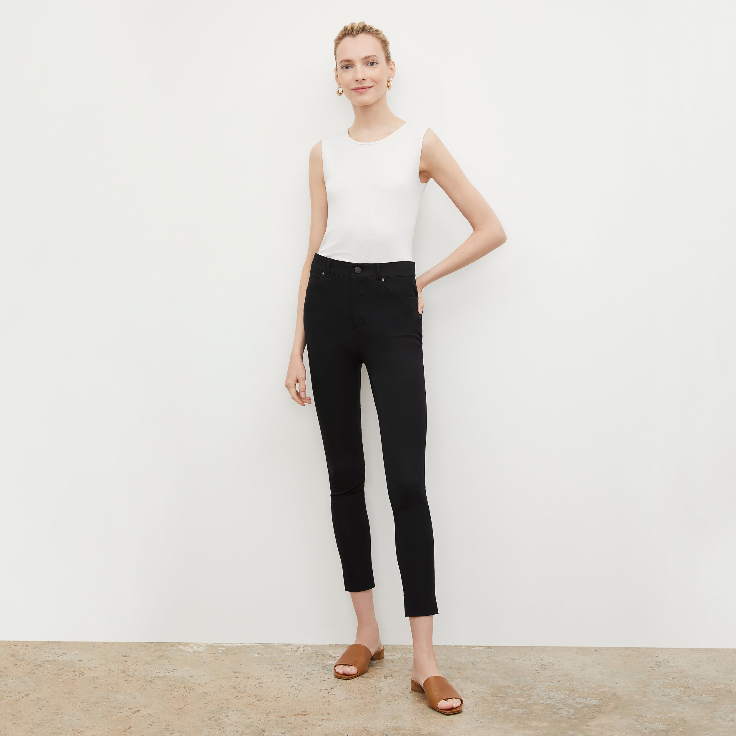 Eco-Friendly Better Than Denim Jeans for Women - Sammataro Black Stretch Pants | Perfect for Casual Wear, Work & Everyday Outfits