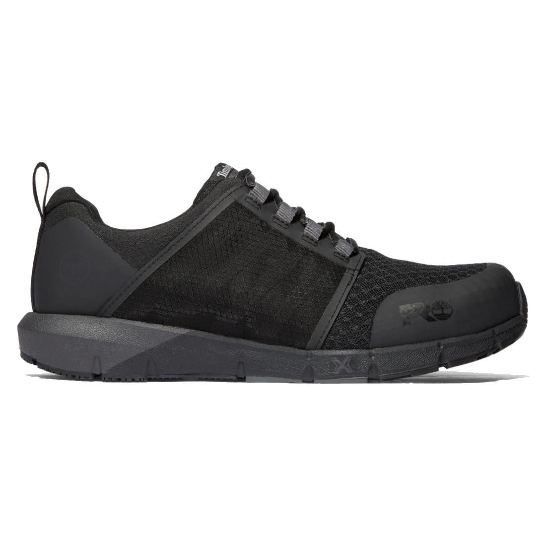 Radius Composite Toe Work Shoes for Men - Black Safety Boots with Non-Slip Sole | Perfect for Construction, Warehouse & Industrial Work