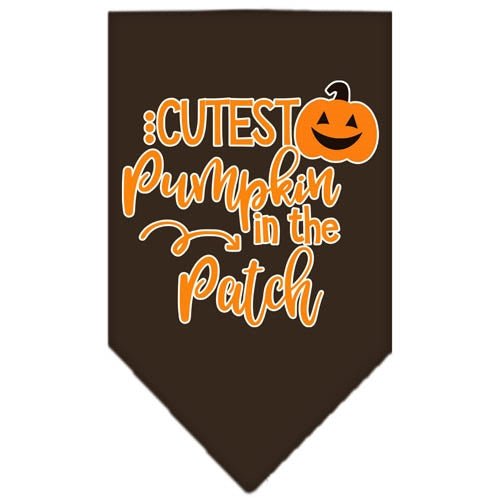 Cute Pumpkin Screen Print Bandana - Soft & Stylish Dog Bandanas in Multiple Colors - Perfect for Halloween, Fall Festivals & Pet Costume Parties