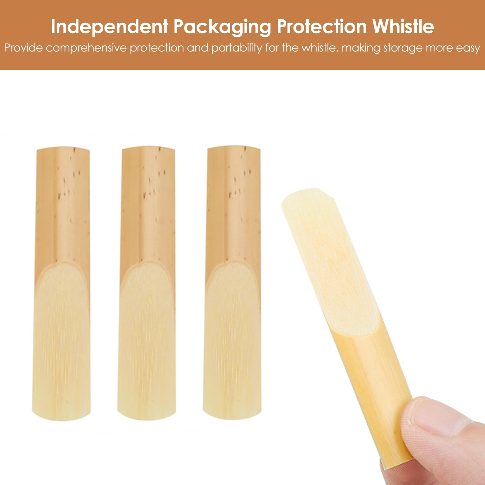 10PCs Tenor Saxophone Reeds 2.5 Strength - Premium Woodwind Instrument Accessories with Plastic Protective Case for Beginners, Educators & Students - Perfect for Practice, Performances & Music Classes