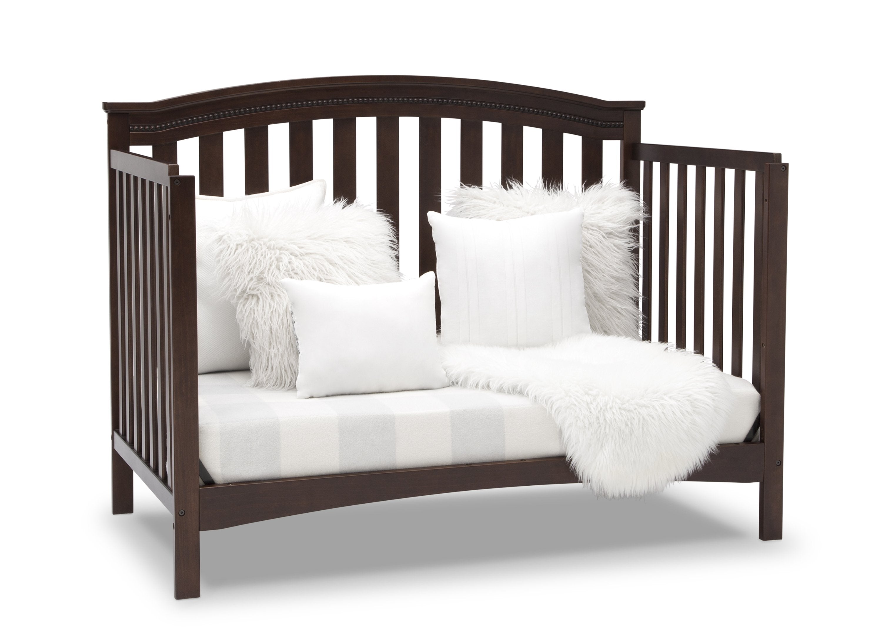 Waverly 6-in-1 Convertible Baby Crib - Toddler Bed, Daybed & Full-Size Bed - Safe Nursery Furniture for Newborns & Kids - Perfect for Bedrooms, Daycare & Guest Rooms