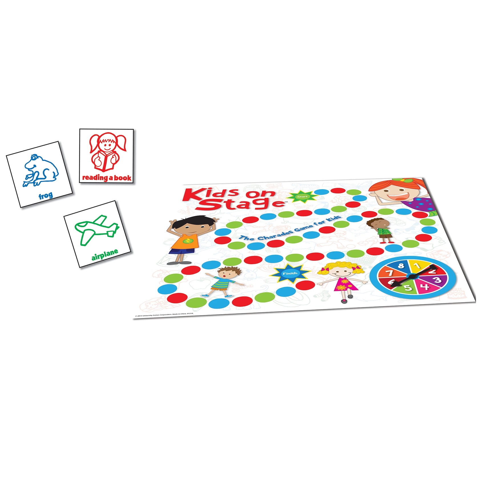 Briarpatch Kids on Stage Charades Game for Children - Fun Acting & Guessing Board Game for Family Game Night, Birthday Parties & Classroom Activities