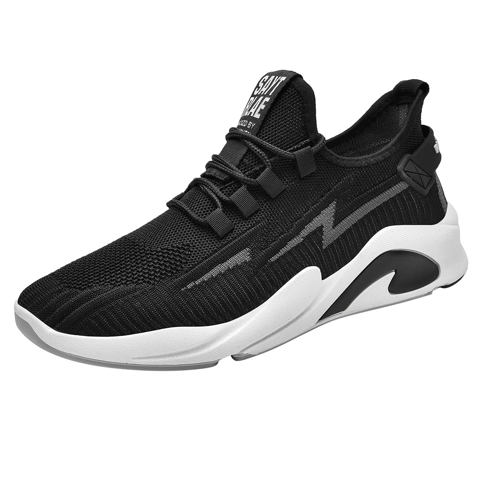 Breathable Men's Low Top Sneakers - Lightweight Cross Woven Running Shoes for Casual Wear & Sports | Perfect for Gym, Jogging & Everyday Comfort