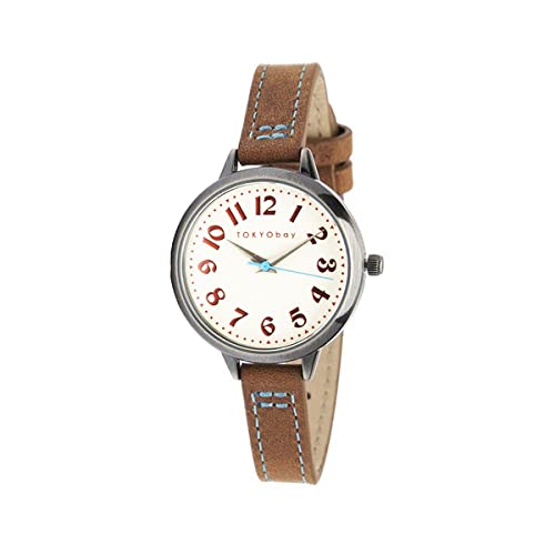 TOKYObay Trail - Stylish Women's Leather Fashion Watch for Everyday Wear & Casual Outfits | Water-Resistant Analog Wristwatch for Work, Dating & Special Occasions