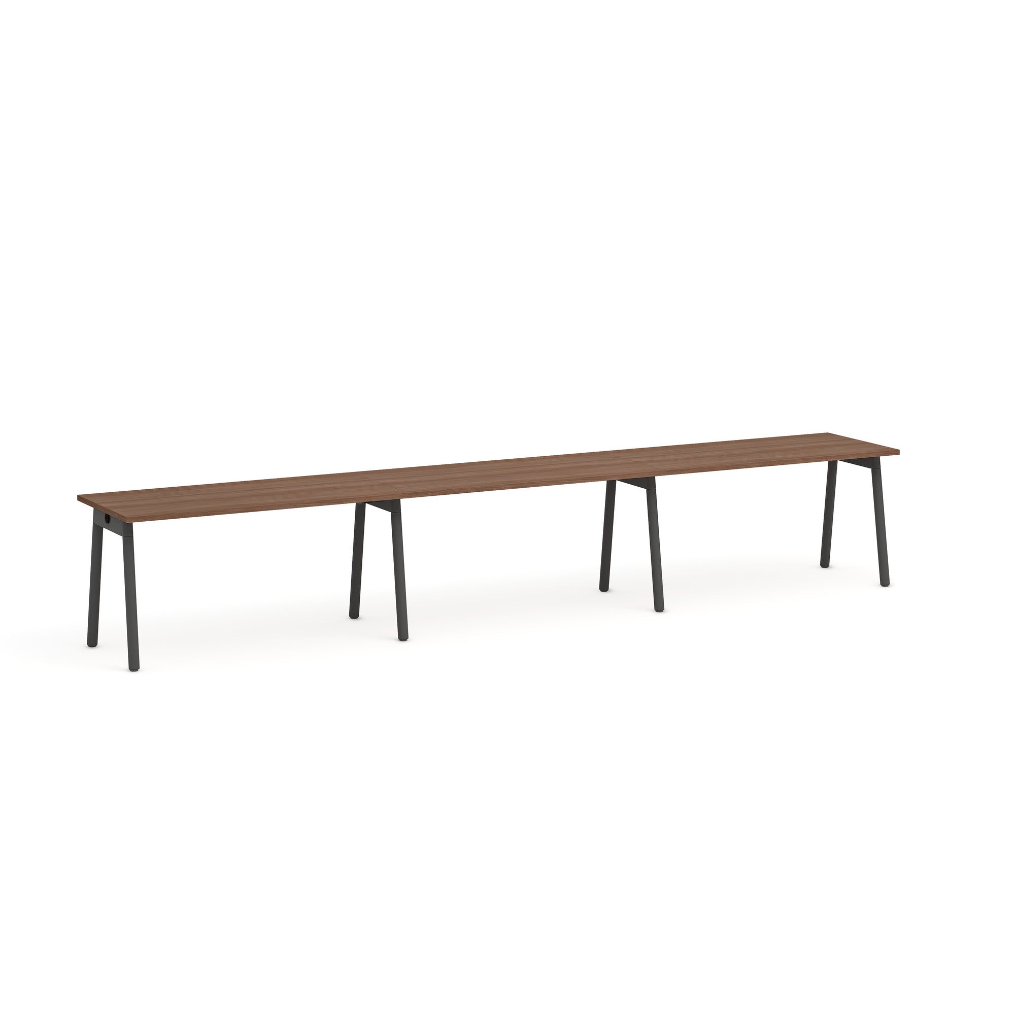 Series A Single Desk for 3 - Modern Office & Home Study Desk for Small Spaces - Perfect for Remote Work, Online Classes & Shared Workspaces