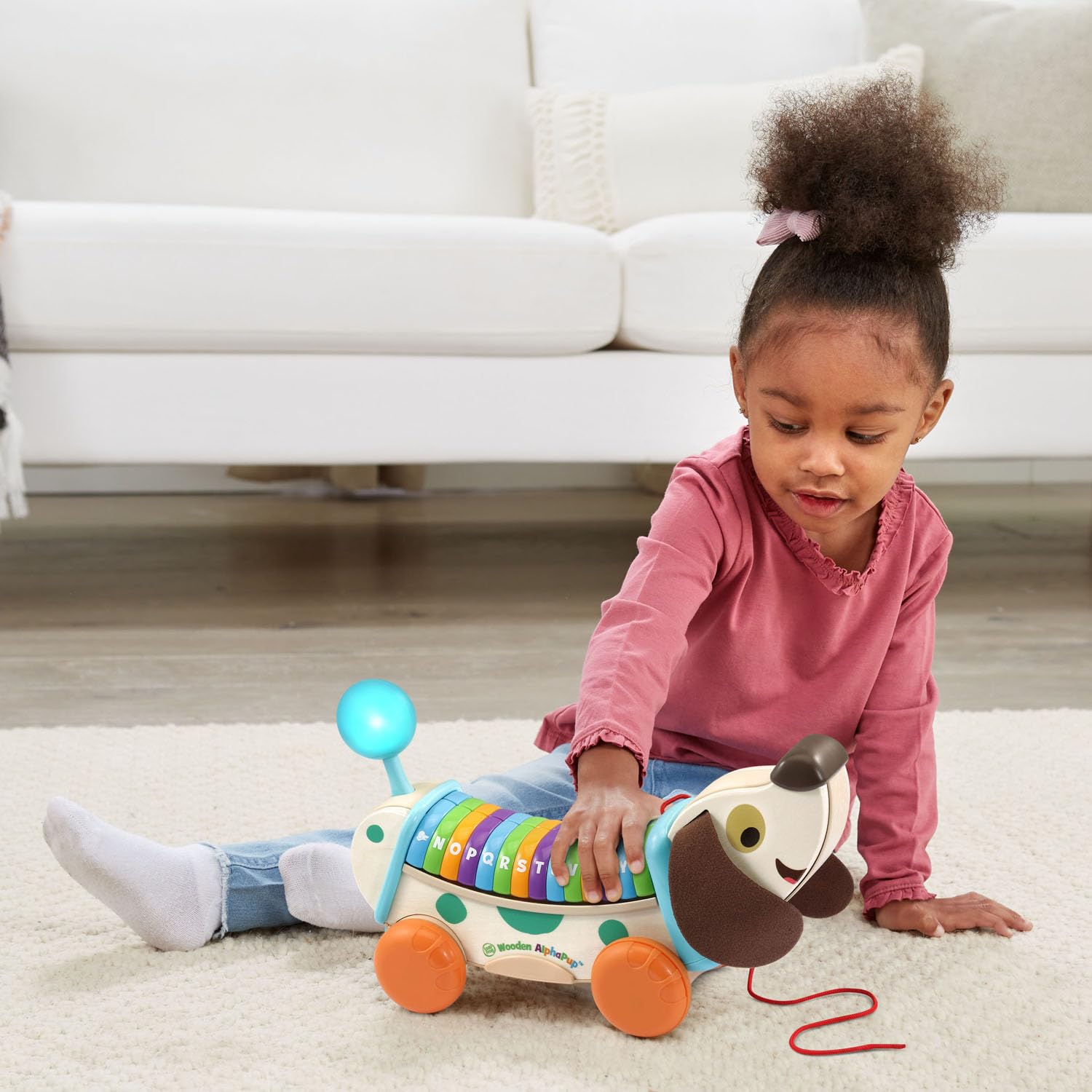 LeapFrog Wooden AlphaPup - Interactive Learning Toy for Toddlers, Educational ABCs & Phonics, Perfect for Preschool & Kindergarten - Great for Home, Classroom & Travel Use