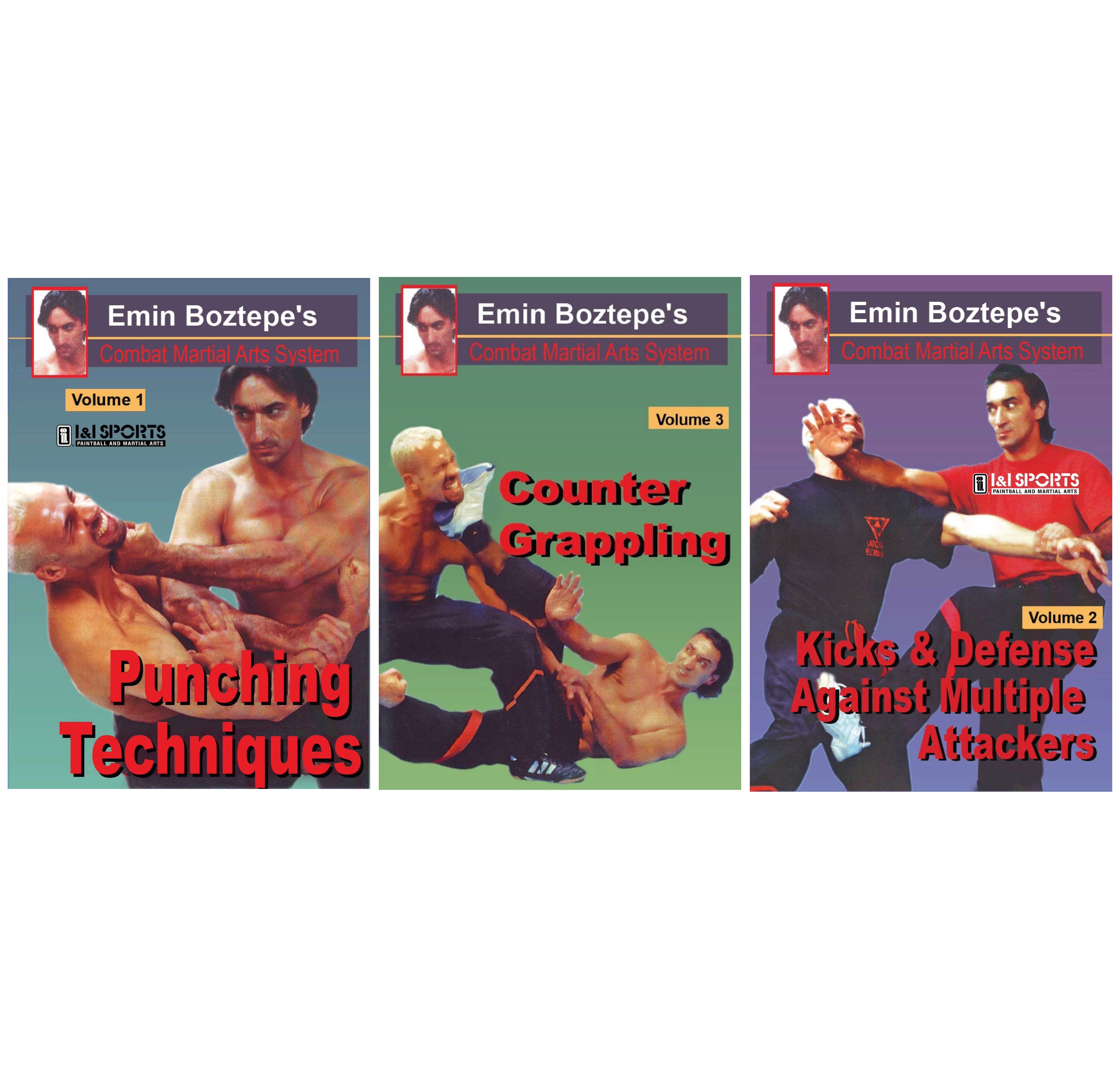 Emin Boztepe Combat Martial Arts 3 DVD Set - Self Defense Training for Beginners & Advanced | Home Workout & Street Fighting Techniques
