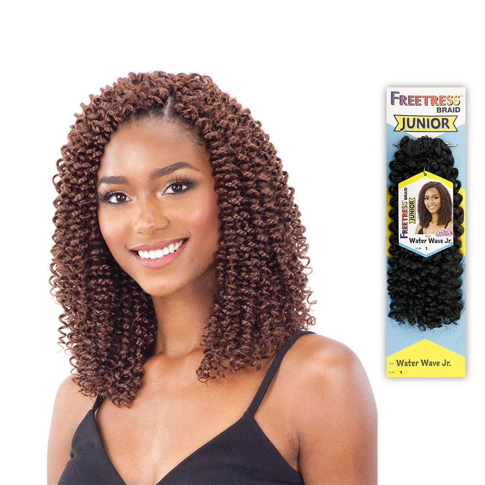 FreeTress Water Wave Crochet Braiding Hair 3-Pack (Color #613) - Perfect for Box Braids, Goddess Locs & Protective Styles