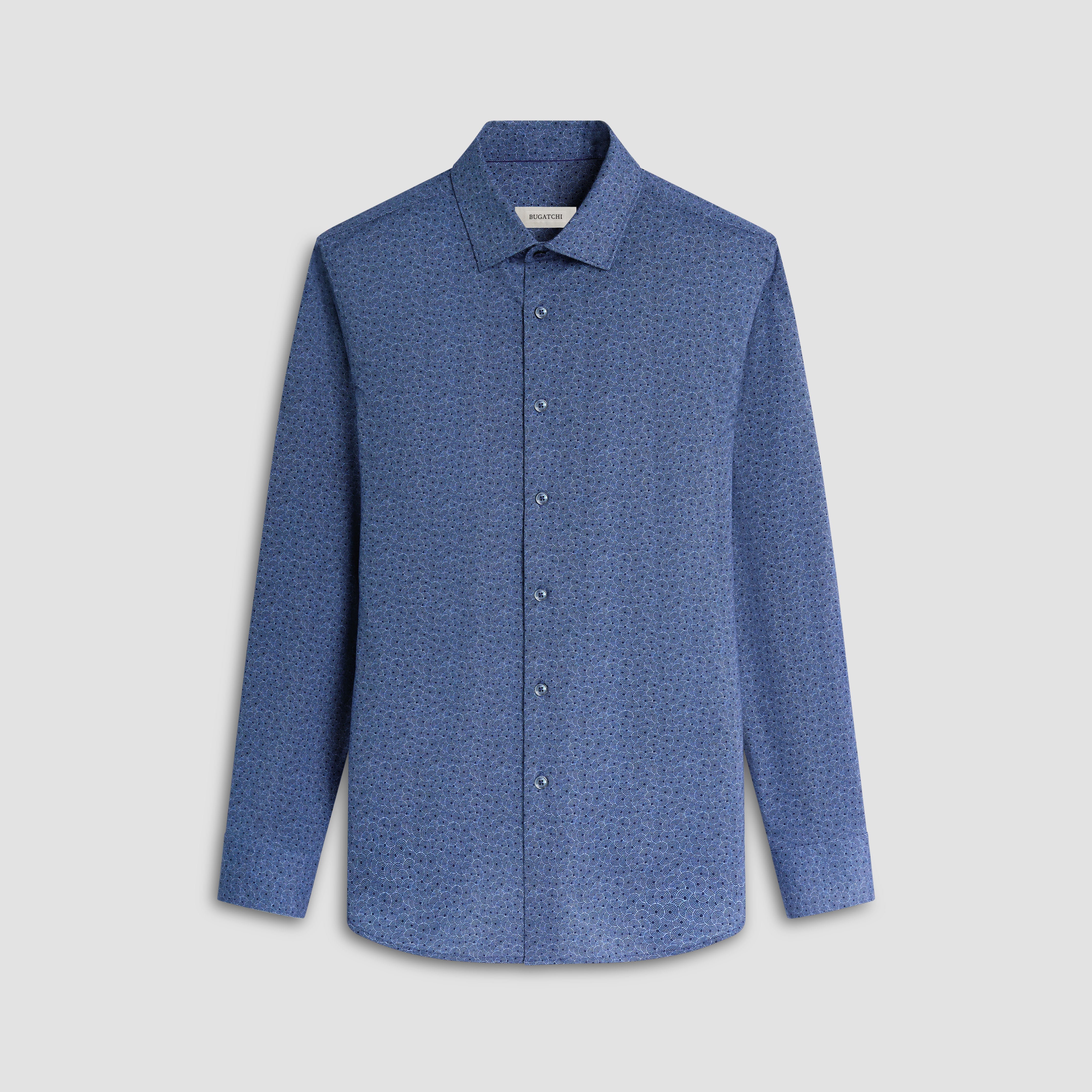 James Geometric Print Cotton Shirt for Men - Stylish Casual Button Down Shirt for Work, Office, and Everyday Wear