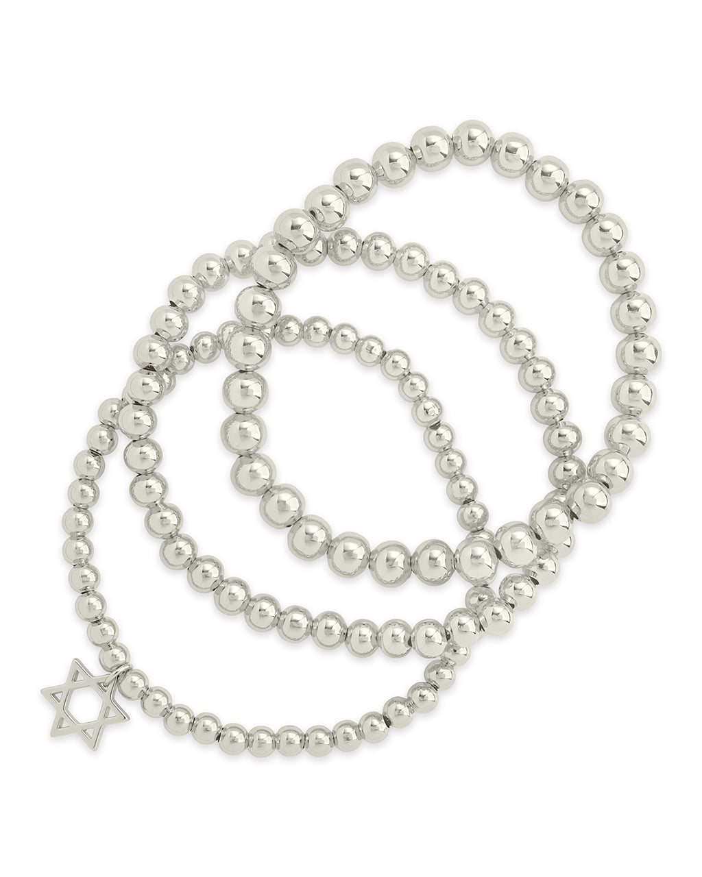 Star of David Beaded Bracelet Set - Elegant Jewish Jewelry for Women & Men - Perfect for Hanukkah, Bar Mitzvah & Everyday Wear