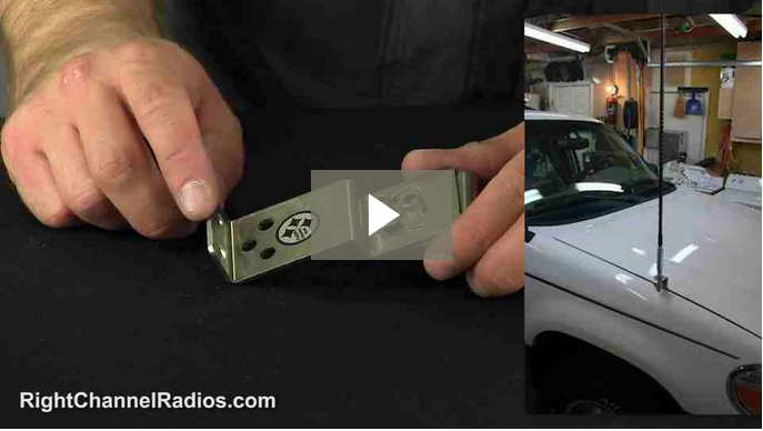 Universal Hood CB Radio Mounting Kit - Heavy Duty Antenna Bracket for Jeep, Truck & Off-Road Vehicles - Perfect for Long Road Trips & Outdoor Adventures