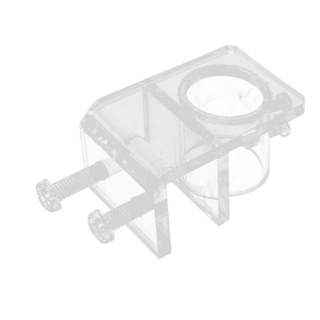26mm Acrylic Single Hole Aquarium Water Pipe Clip Holder - Secure Fixing for Fish Tank Tubing - Perfect for Freshwater & Saltwater Aquariums, Hydroponics, and DIY Water Systems