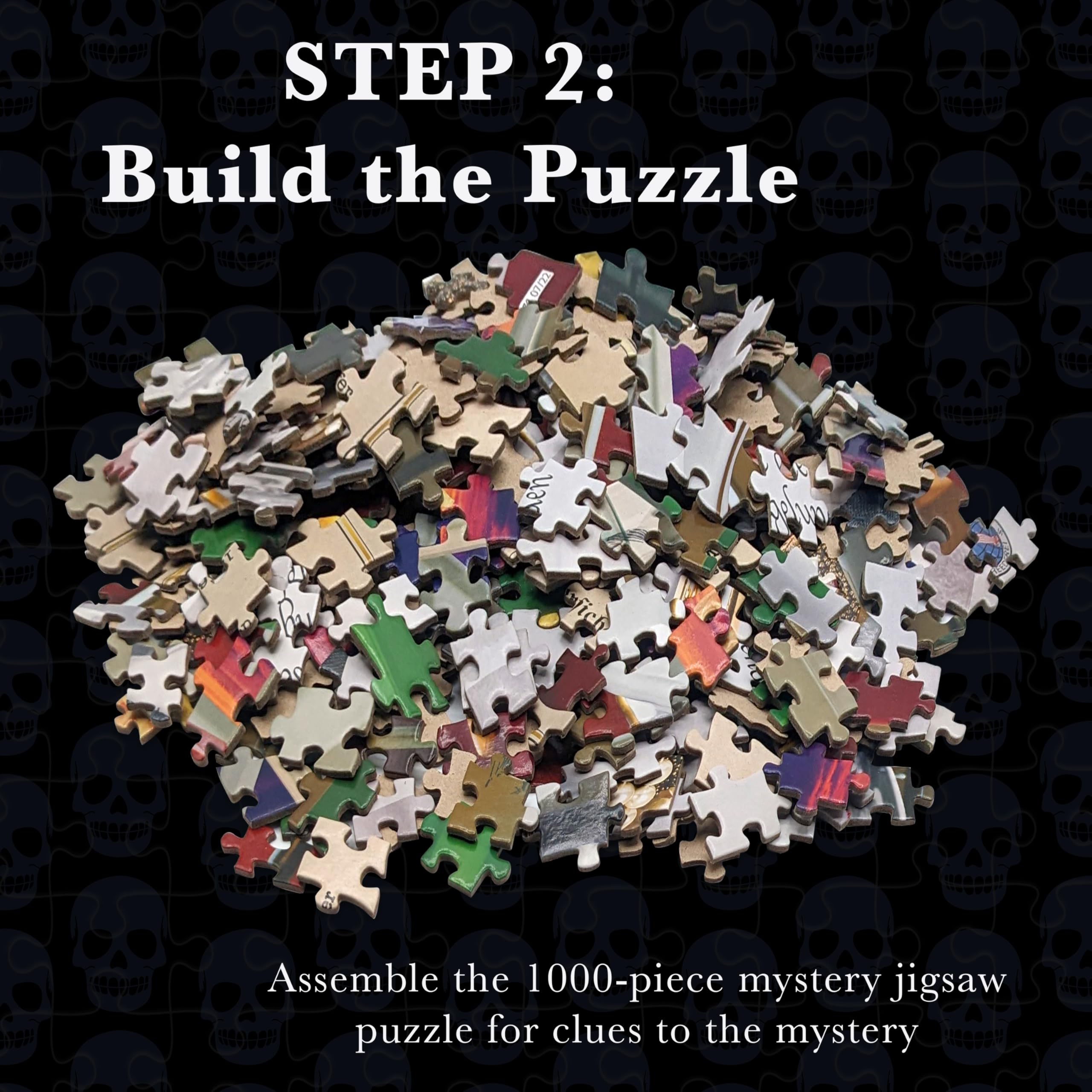 Bepuzzled Classic Mystery Recipe For Murder 1000-Piece Jigsaw Puzzle by University Games | Murder Mystery Puzzle Game for Teens & Adults | Perfect for Family Game Nights & Detective-Themed Parties | Ages 12+