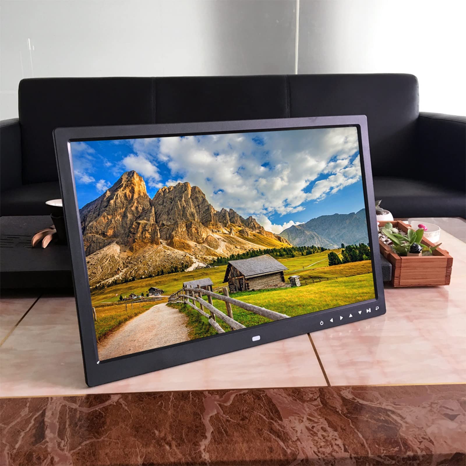 BINGQIAN 17.1 Inch Digital Photo Frame with HDMI Port - Touch Screen Portable Display, Electronic Picture Album - Perfect for Home Decor, Office Display & Gift Giving