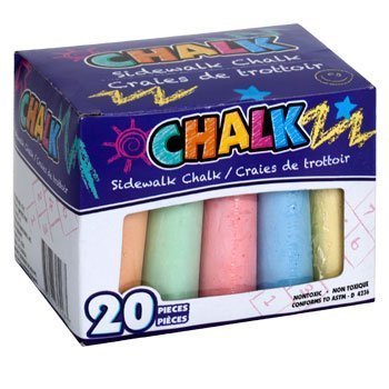 Greenbrier Non-Toxic Sidewalk Chalk for Kids - 20 Piece Set, Vibrant Colors for Outdoor Play, Driveway Art & Summer Activities