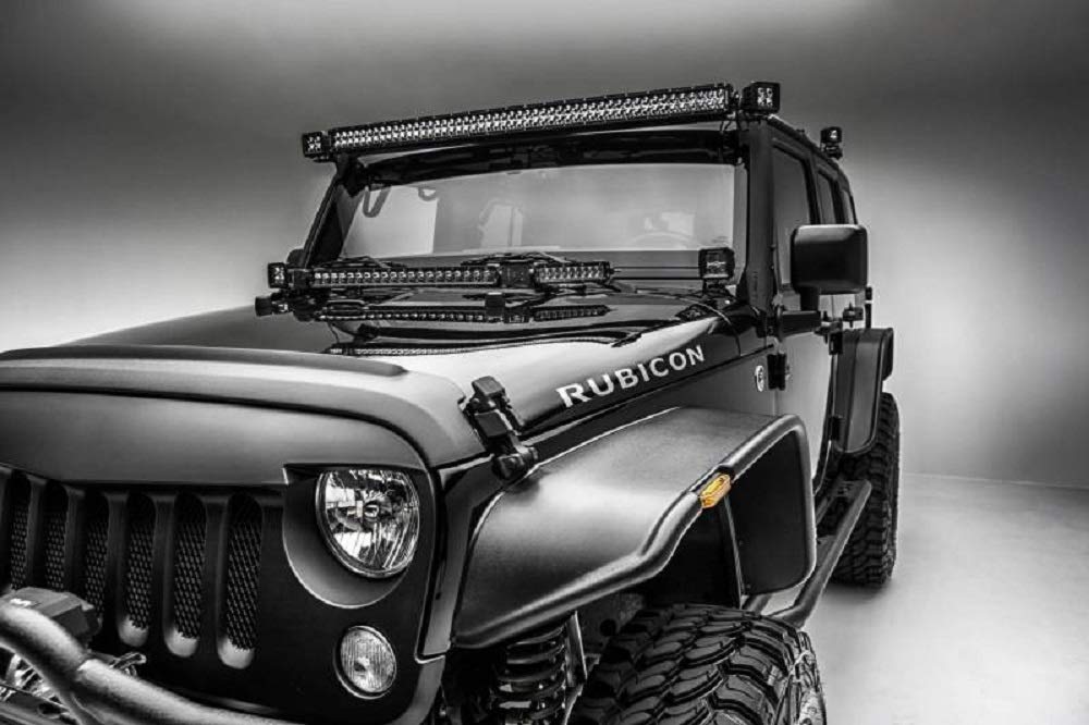 2007-2018 Jeep Wrangler JK JKU 50/52 Inch Straight LED Light Bar - Z374811 | Off-Road Lighting for Trail, Rock Crawling & Night Driving