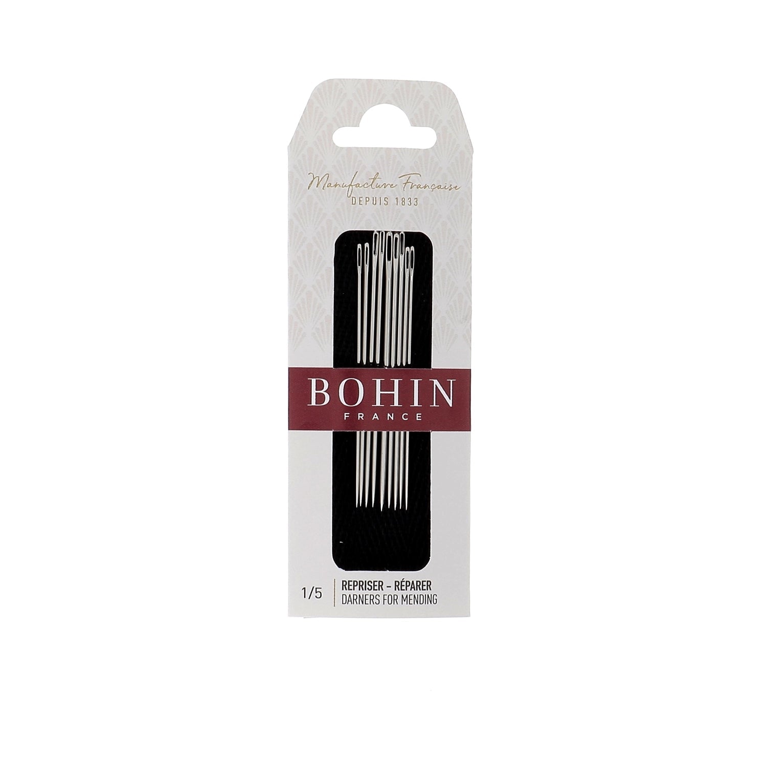 Bohin Darning Hand Sewing Needles Set - Assorted Sizes for Mending Clothes, Socks & Fabrics - Perfect for DIY Repairs, Quilting & Crafting Projects