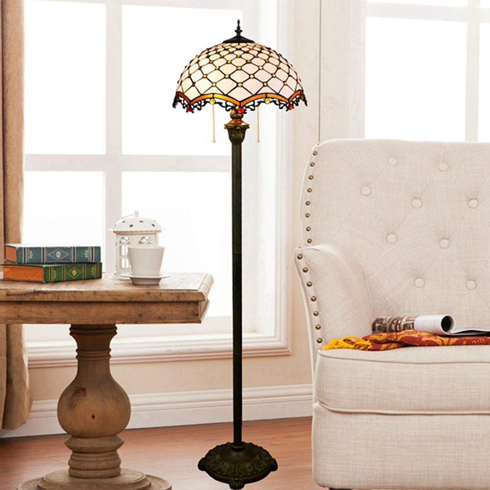 Tiffany Style Floor Lamp - 64