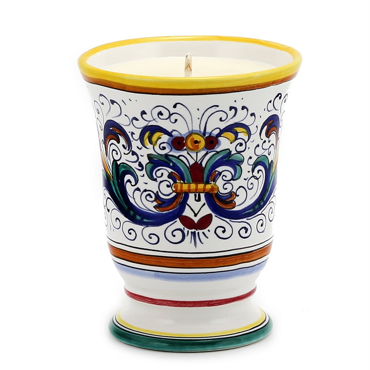 DERUTA Candle - Bell Cup Ricco Venetian Lavender Scented Candle | Handmade Italian Design Home Decor for Relaxation, Spa & Romantic Ambiance