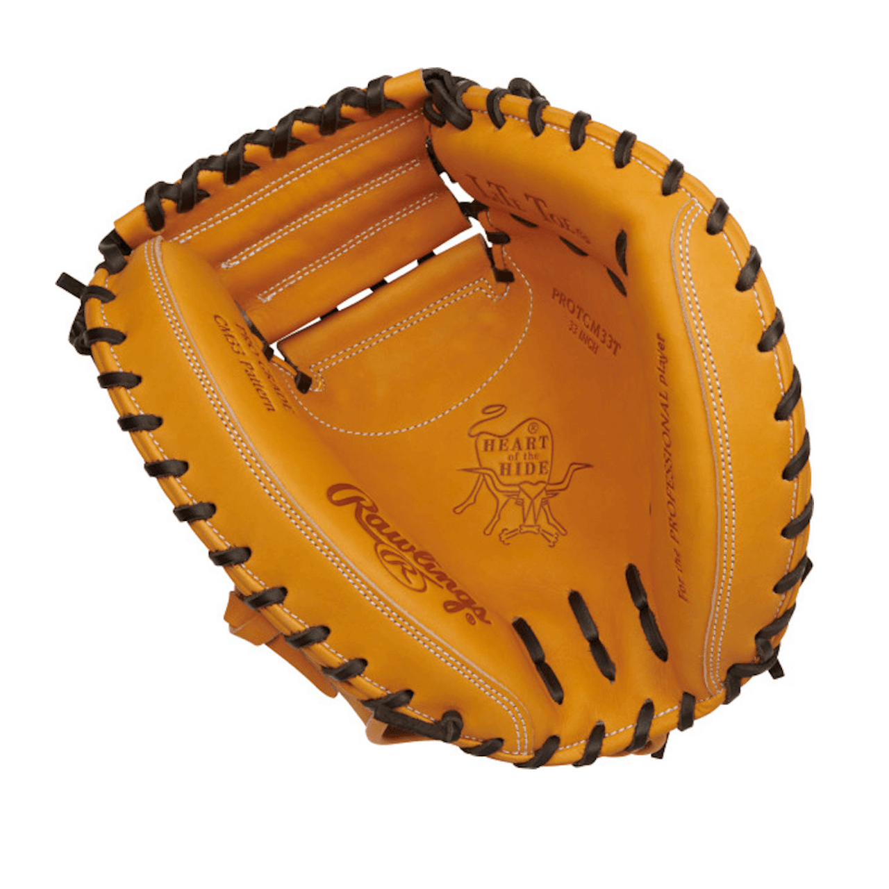 Rawlings Heart of the Hide 33 Baseball Catcher's Glove/Mitt RPROTCM33T - Premium Leather Baseball Mitt for Catchers - Perfect for Professional Games & Training Sessions