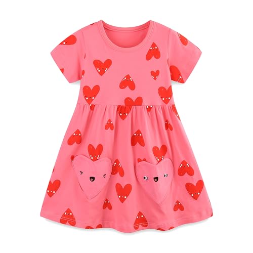 Red Cartoon Heart Pattern