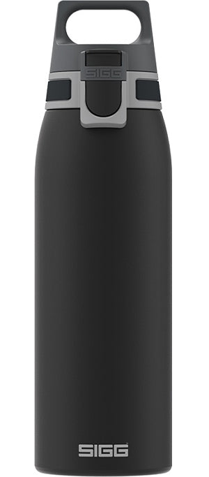 SIGG Shield Therm One 1.0L Insulated Water Bottle - Black | Leak Proof Vacuum Flask for Hiking, Gym & Outdoor Activities