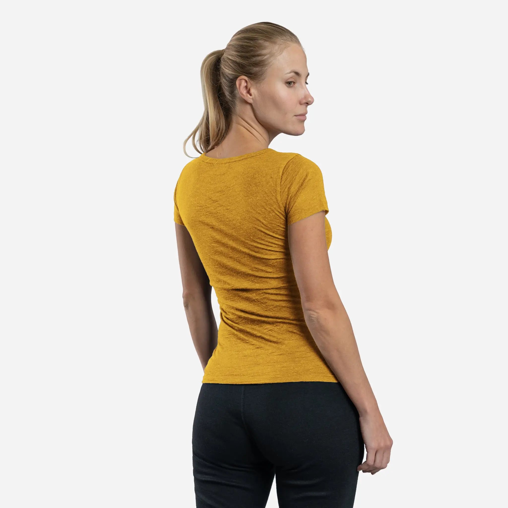 Ultralight Women's Alpaca Wool T-Shirt - 160 GSM Soft Crew Neck Tee for Travel, Hiking & Everyday Comfort