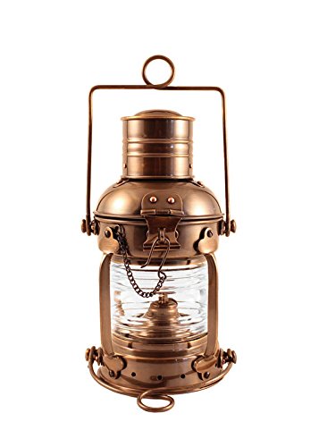 Vintage Antique Brass Ship Lantern - 10