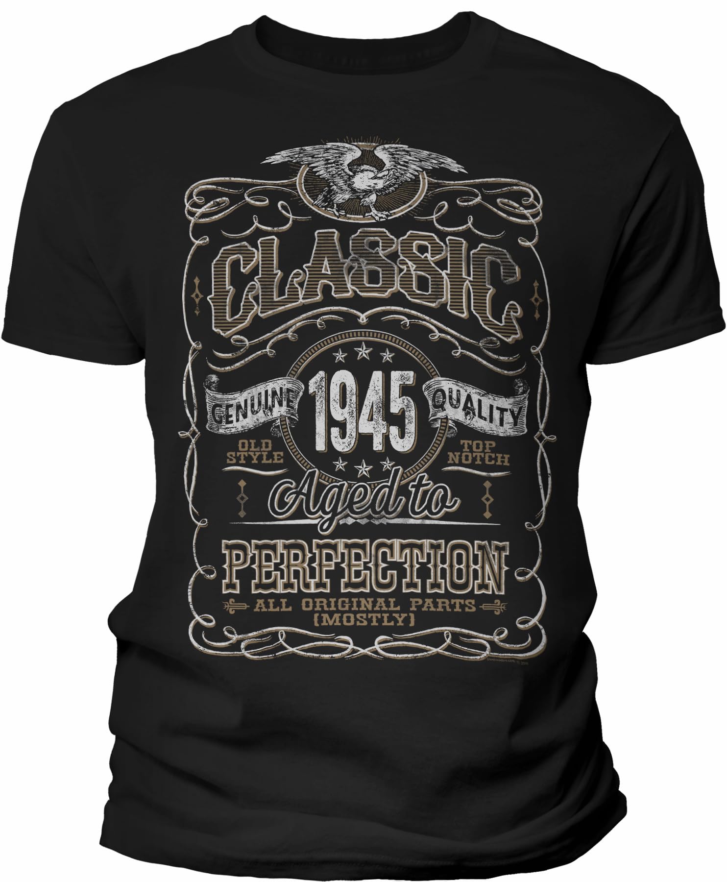 Vintage 1945 Classic 80th Birthday Gift T-Shirt for Men - Perfect 80 Year Old Birthday Present - Great for Parties, Family Celebrations & Milestone Events