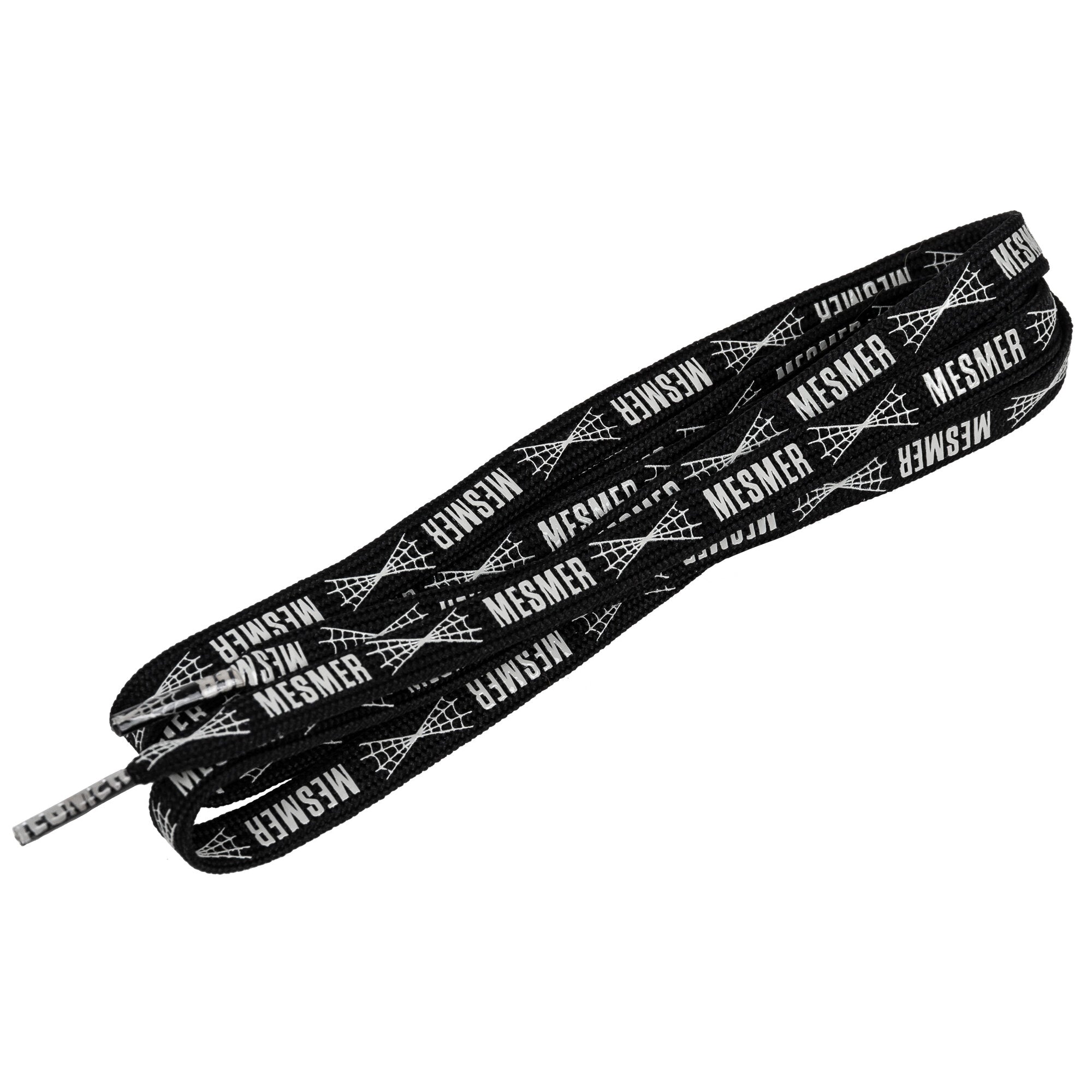 Mesmer Laces Spider Webb - Gothic Punk Shoelaces for Boots & Sneakers - Perfect for Halloween Costumes & Alternative Fashion