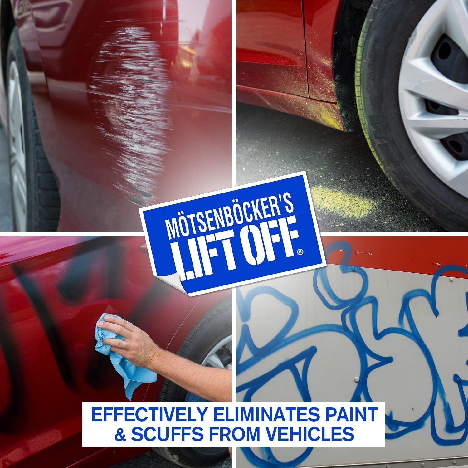 Motsenbocker's Lift Off 45406-2PK 16-Ounce Paint Scuff & Graffiti Remover - Removes Spray Paint, Acrylic, Marks from Vehicles, Brick, Boats, Concrete - Pack of 2 - Perfect for Home, Garage & Industrial Cleaning