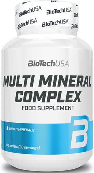BioTechUSA Multi Mineral Complex 100 Tablets - Essential Minerals & Vitamins for Immune Support, Bone Health & Energy Boost | Daily Supplement for Men & Women