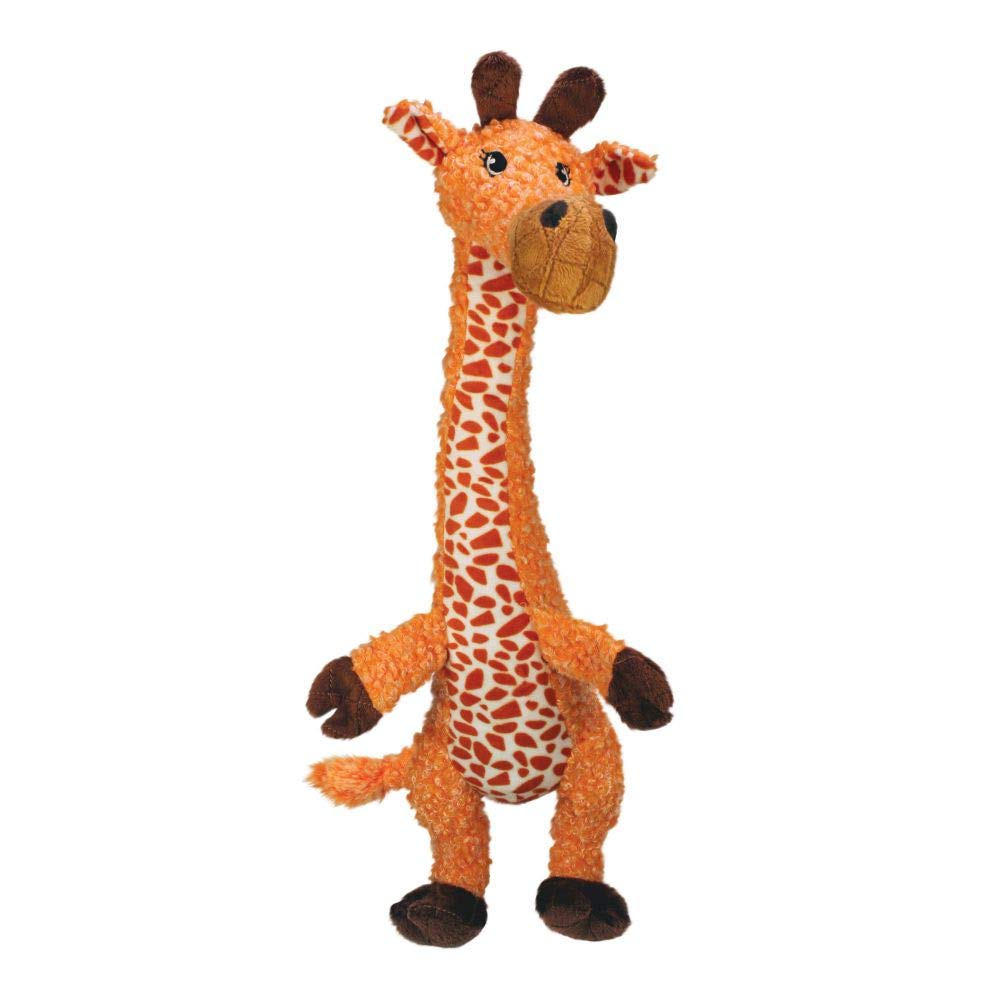 KONG SLV33 Shakers Luvs Giraffe Small Dog Toy - Chew-Resistant Interactive Plush Toy for Puppies & Small Dogs - Perfect for Indoor Play, Training & Teething Relief