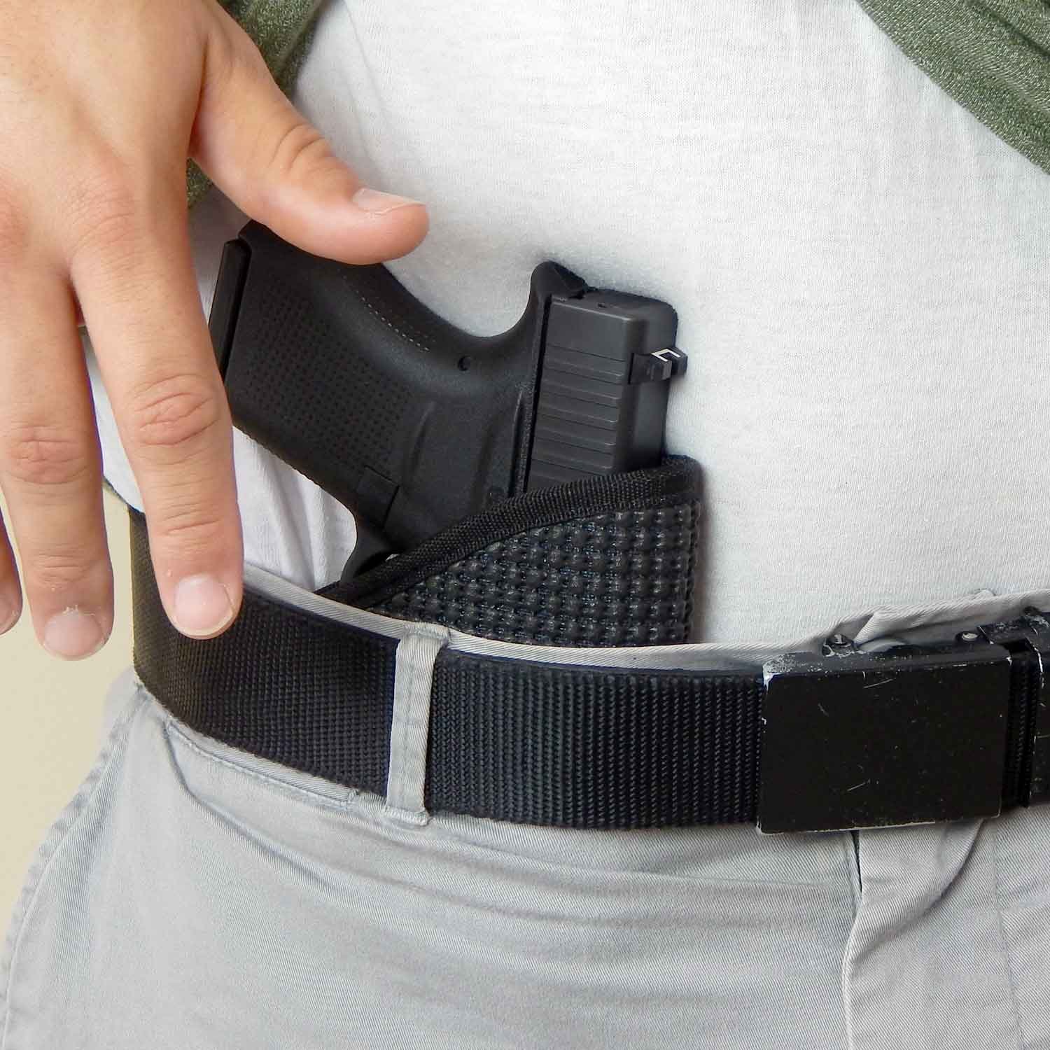 Best IWB Concealed Carry Gun Holster for Pistols & Revolvers | Non-Slip Clipless Friction Retention | Made in USA | Active Pro Gear | Perfect for Everyday Carry, Tactical Training & Self-Defense