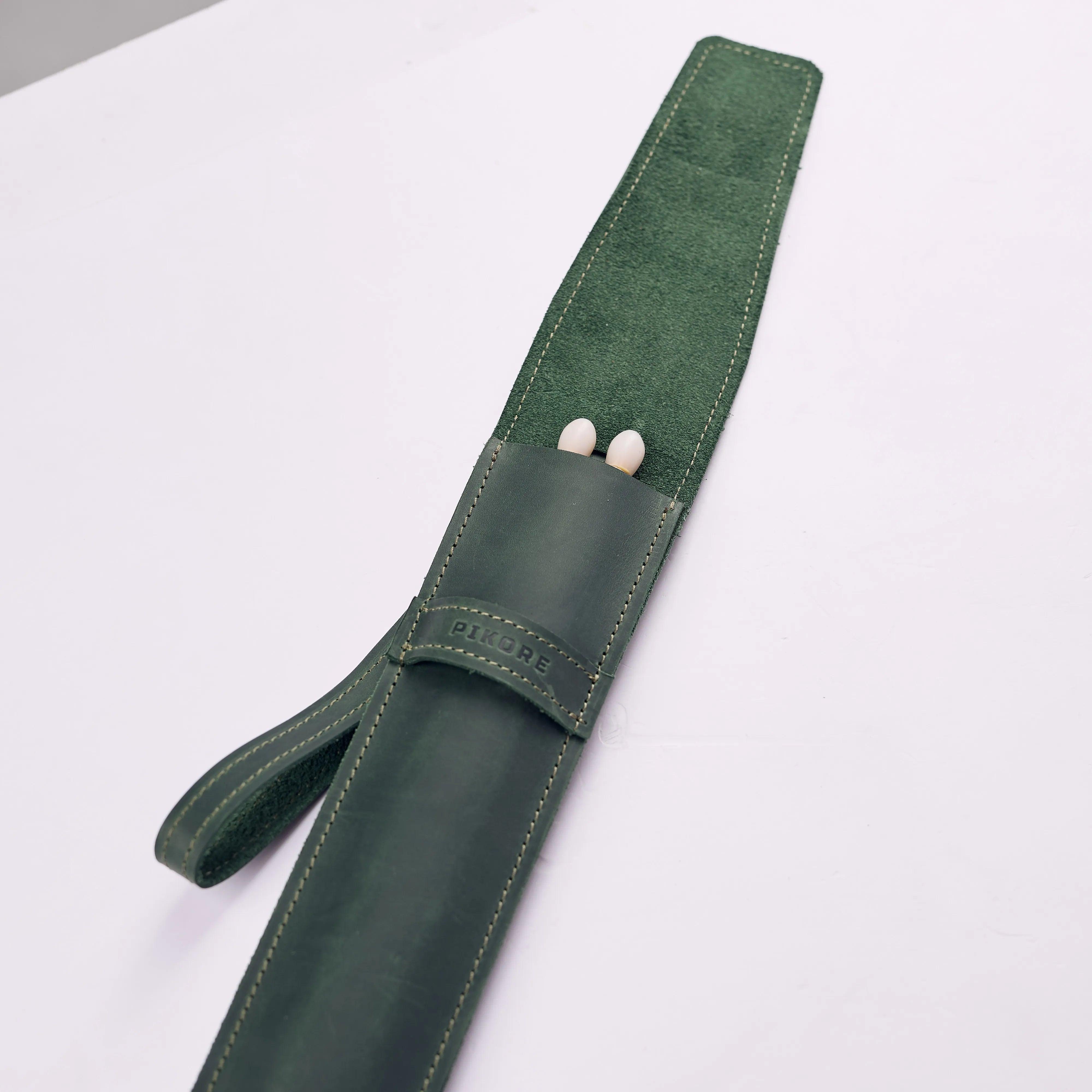 Custom Leather Drum Stick Bag - Personalized Drumstick Holder for Musicians - Perfect for Drummers, Percussionists & Music Lovers