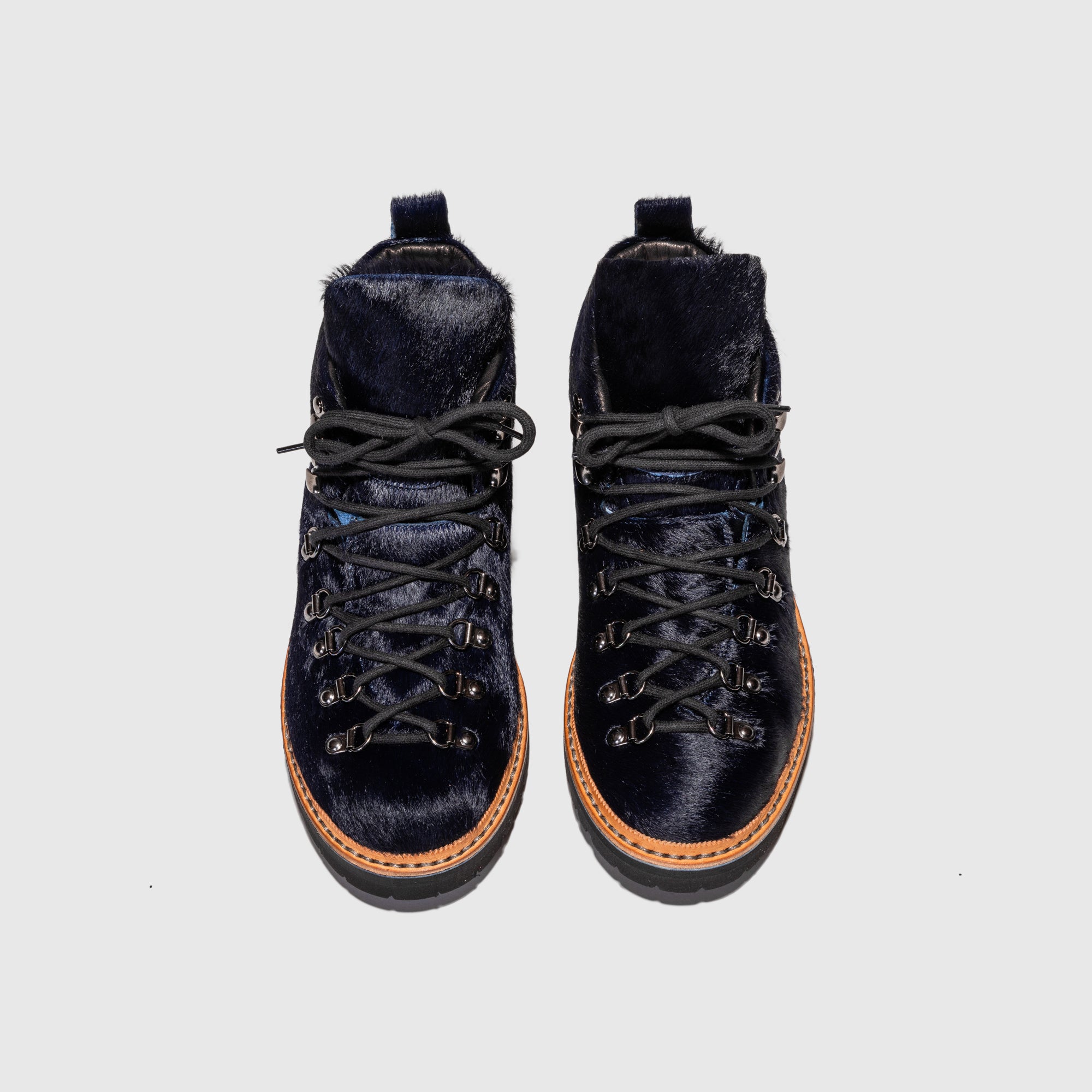 Men's 120 Boot in Navy Blue Pony Hair Leather - Stylish & Durable for Work, Outdoor & Casual Wear