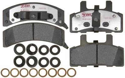 EHT369H Ceramic Brake Pad Set with Hardware - High Performance Brake Pads for Smooth & Quiet Stopping - Perfect for Sedans, SUVs, and Trucks - Ideal for City Driving & Highway Commuting